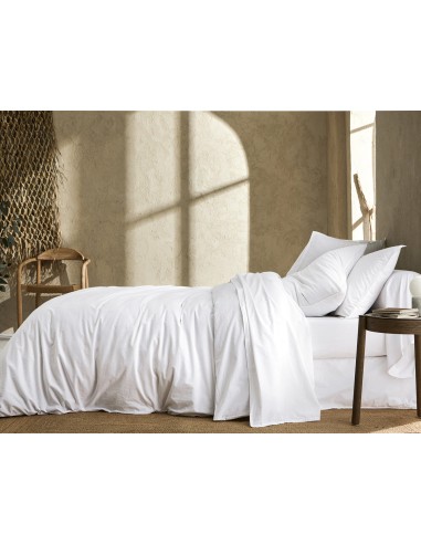 Bohème Blanc - Percale lavée Découvrez la collection